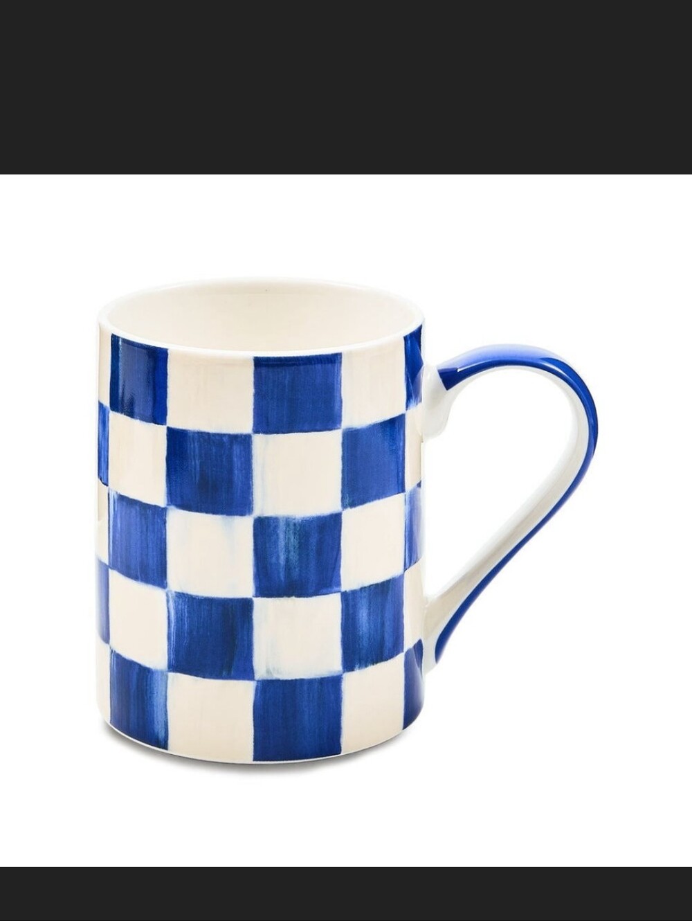 NIB MacKenzie-Childs Royal Check Mug. Set of 2